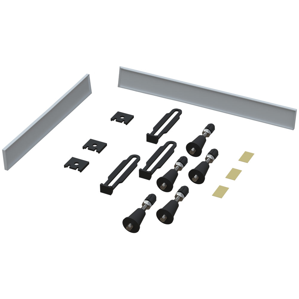 Roman Plinth & Leg Set for Anti Slip Shower Trays, including adjustable legs, brackets, and plinths for secure shower base installation.