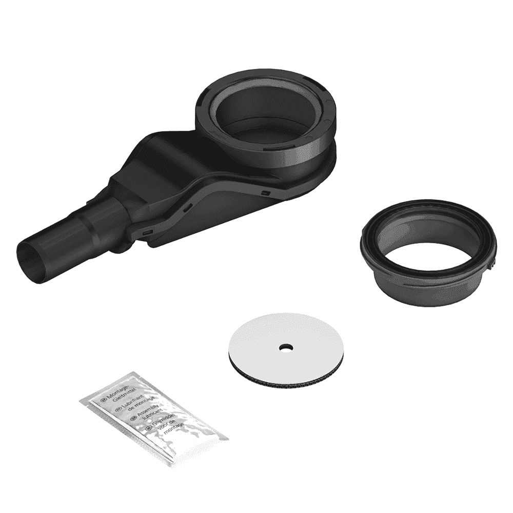 wedi Fundo Wave DN40 drain — included with WetBase ONE Infinity
