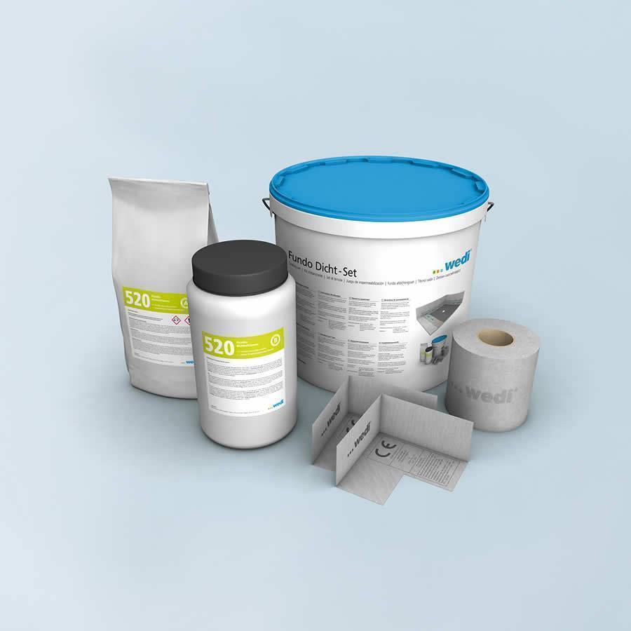 wedi Fundo Flex Wetroom Floor Kit - 1000 x 1000mm - For Timber Floor 26mm