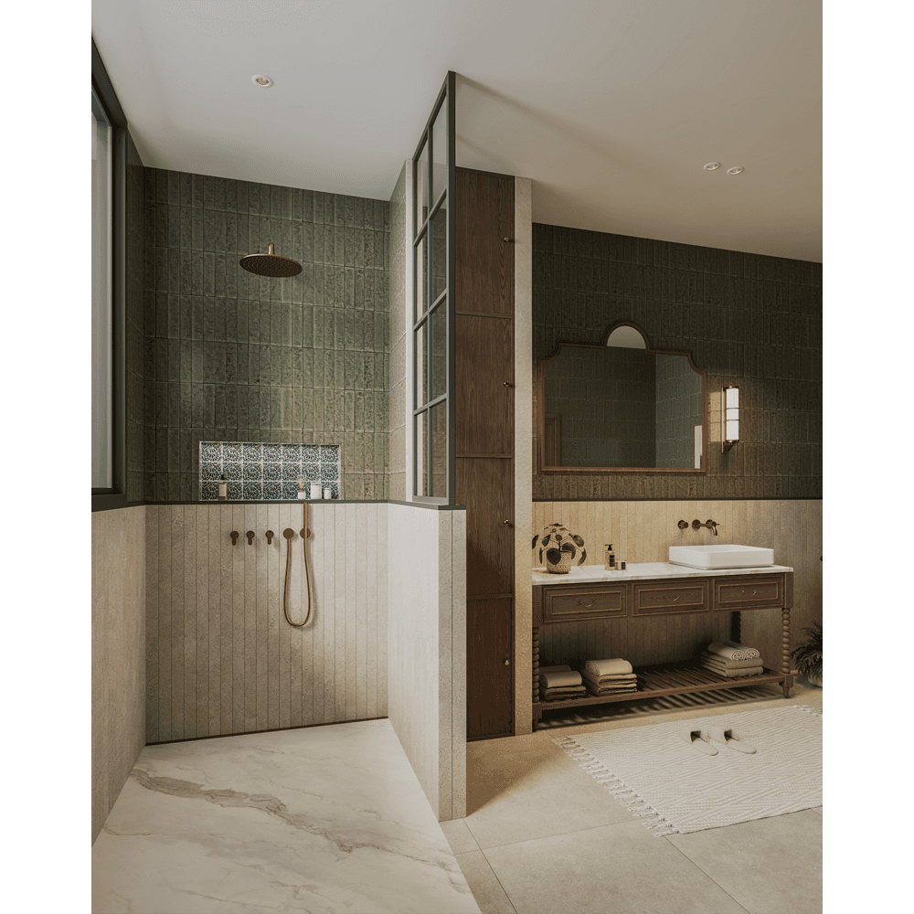 WetBase® One Infinity by wedi - Single Fall Linear Channel Drain Wet Room Shower Tray 1200 x 1800mm inc 4m Mapei Tanking