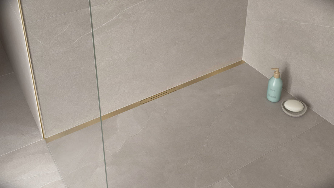 WetBase® One Infinity - Single Fall Linear Drain Wet Room Shower Tray 950 x 1200mm