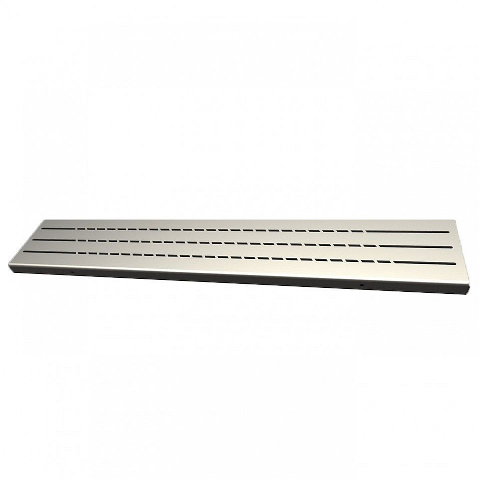 Stainless steel linear waste cover for AKW Tri Form Tray
