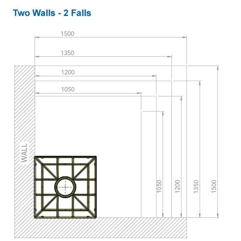 Diagram of Impey Aqua Grade floor former with dimensions