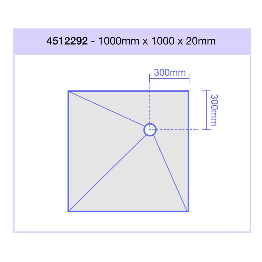 Jackoboard Aqua Flat Wet Room Walk In Shower Tray  and Drain