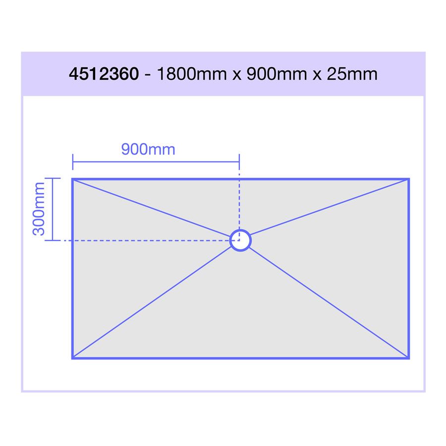 Jackoboard Aqua Flat Wet Room Walk In Shower Tray  and Drain