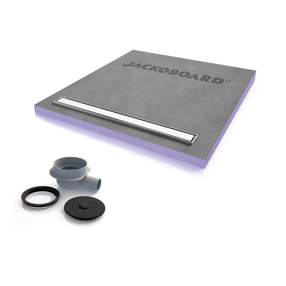 Jackoboard Aqua Line Easy Linear Single Fall Wet Room Tray: 1200x900mm