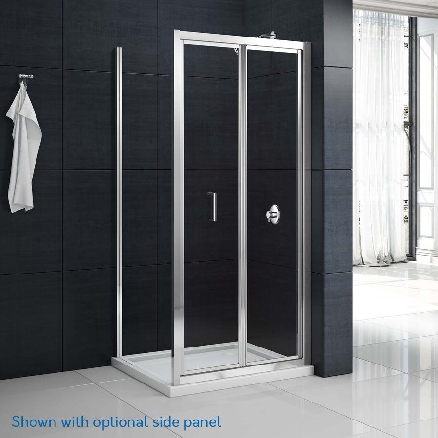 Merlyn MBOX Bifold Shower Door in modern bathroom