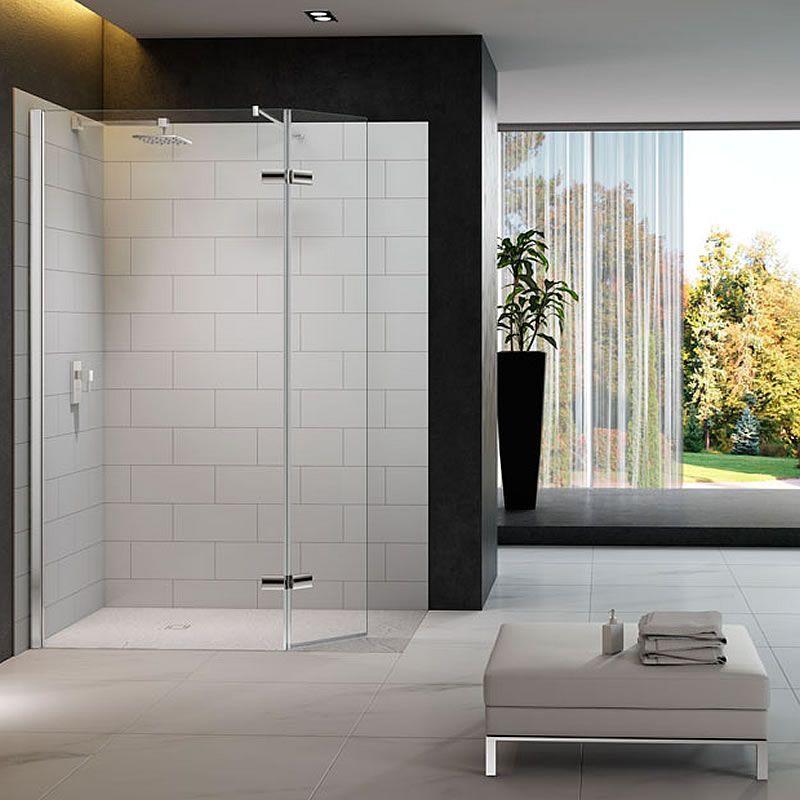 Merlyn 8 Series Hinged Swivel Showerwall Wet Room Shower Screen 700mm 350mm