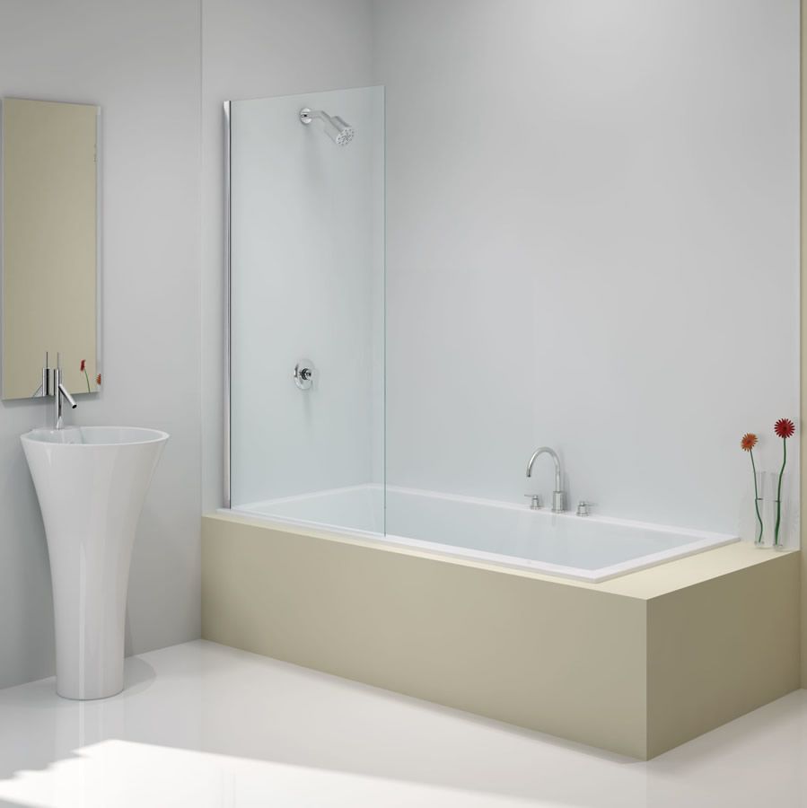 Merlyn 6mm Fixed Square Bath Screen - MB0