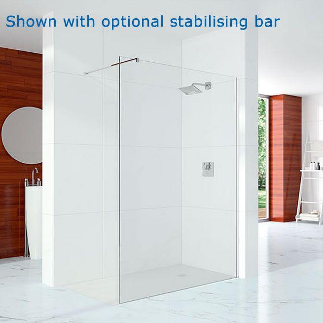 Merlyn Series 10 Showerwall Wet Room Shower Screen - Stabilising Bar