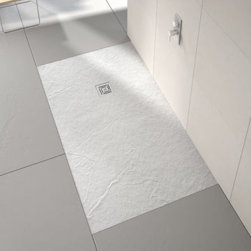 Merlyn Truestone Textured Shower Tray - White