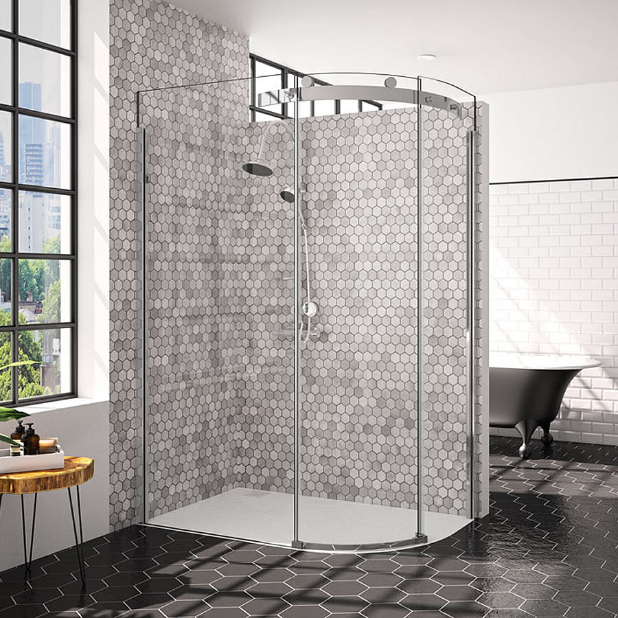Quadrant shower top