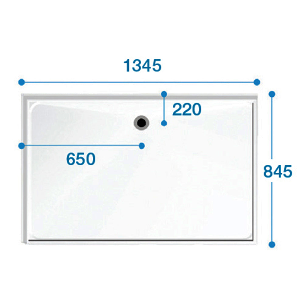 Contour Swift Level Access Shower Tray - 1345 x 845mm