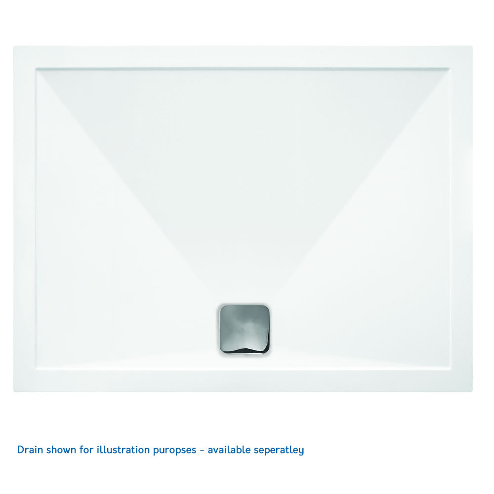 CrystalTech Square Acrylic Shower Tray - 900 x 900 x 120mm