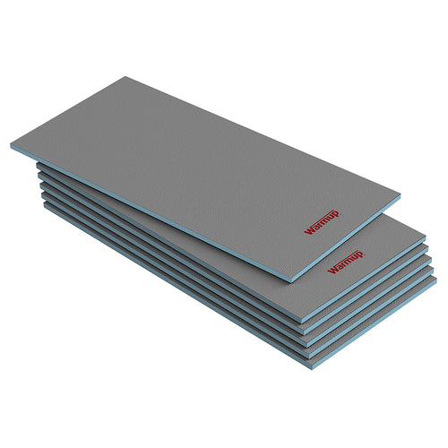Warmup Insulation Tile Backer Board for Walls & Floors 10mm Thick - 6 Pack