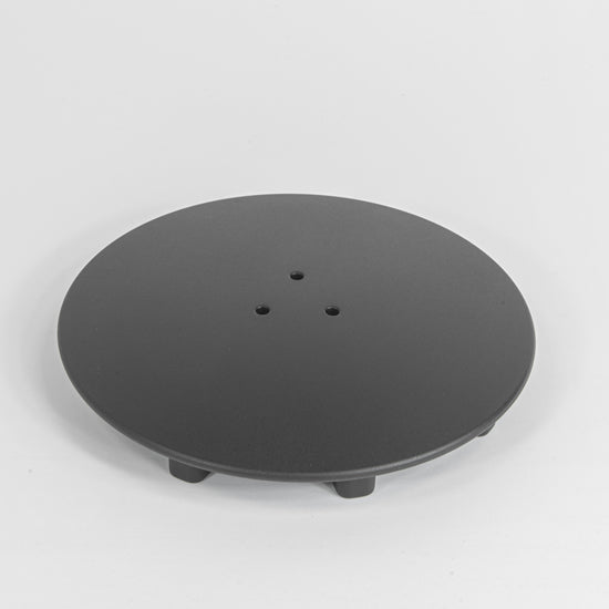Black waste cover for the Roman Stone Solid Surface Anti Slip Shower Tray, providing a bold and stylish contrast for contemporary bathrooms.