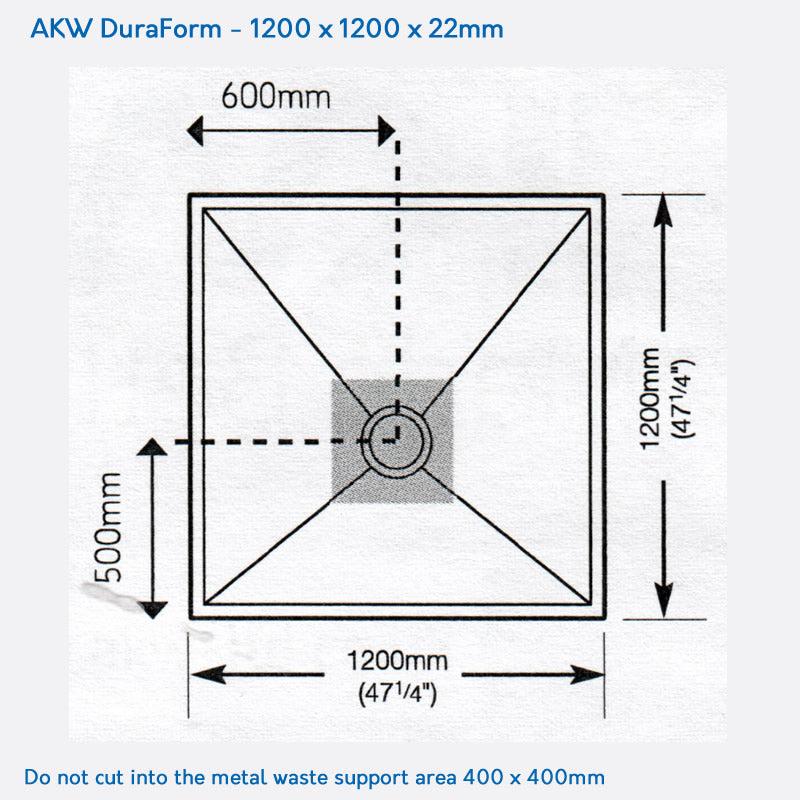 AKW DuraForm 1200 x 1200 x 22mm