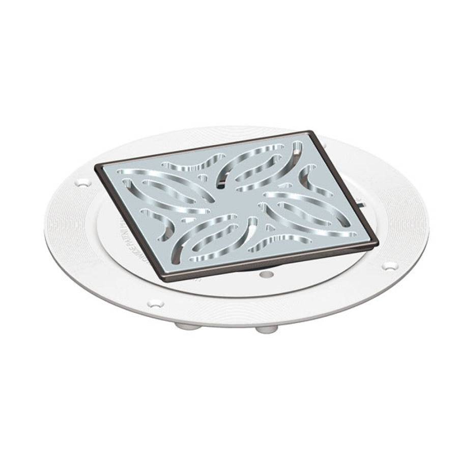 Square waste cover for AKW Tuff Form shower tray