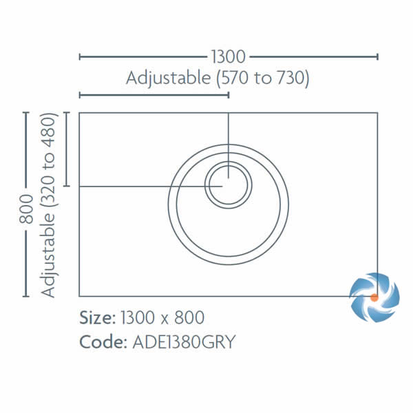 Impey AquaDec EasyFit tray dimensions