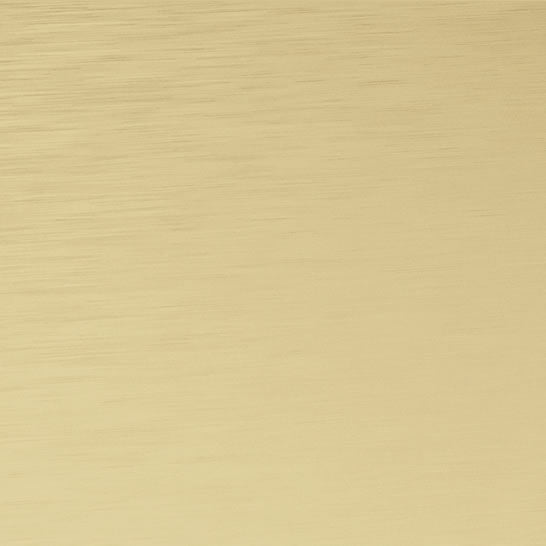 Brushed gold finish sample for the Roman Stone Solid Surface Anti Slip Shower Tray waste cover, adding a luxurious touch to bathroom decor.