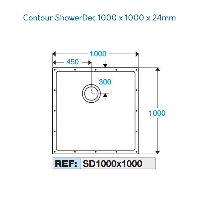 Contour ShowerDec Wet Room Tray