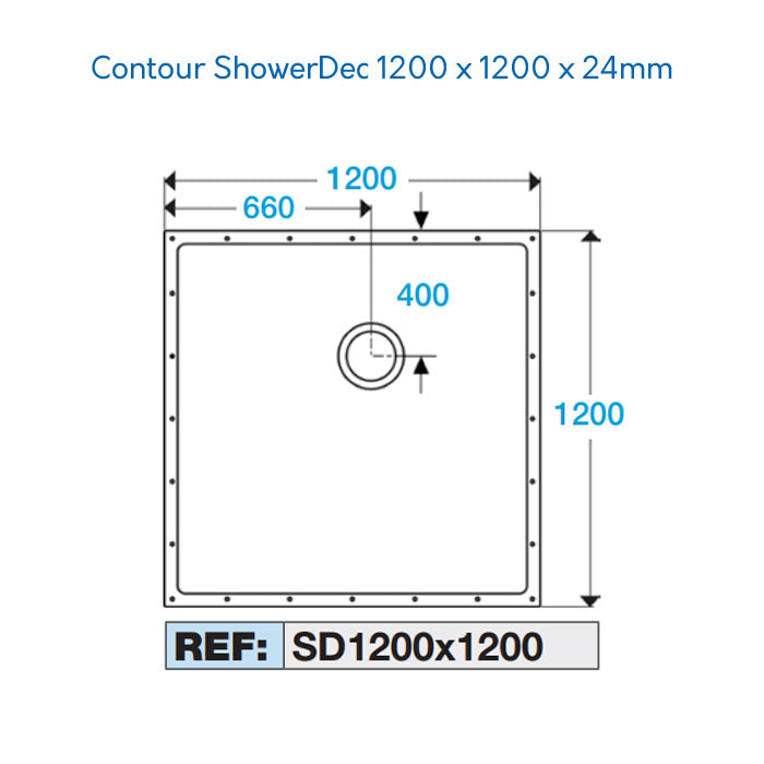 Contour ShowerDec Wet Room Tray