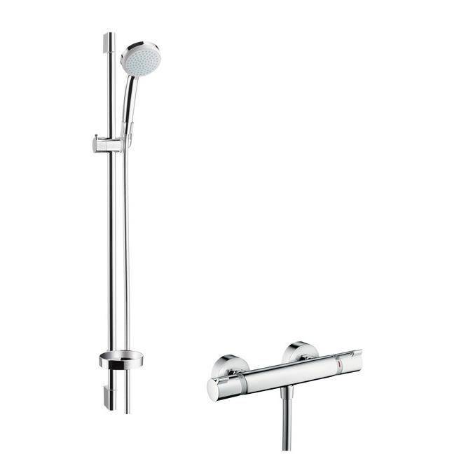 Hansgrohe Ecostat Comfort Combi Shower Set with Croma 100