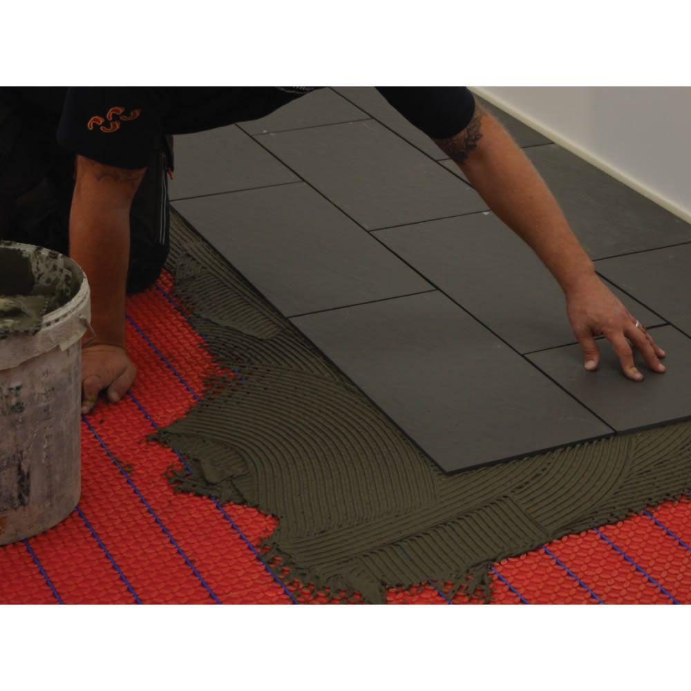 Installing tiles over Warmup DCM-PRO mat
