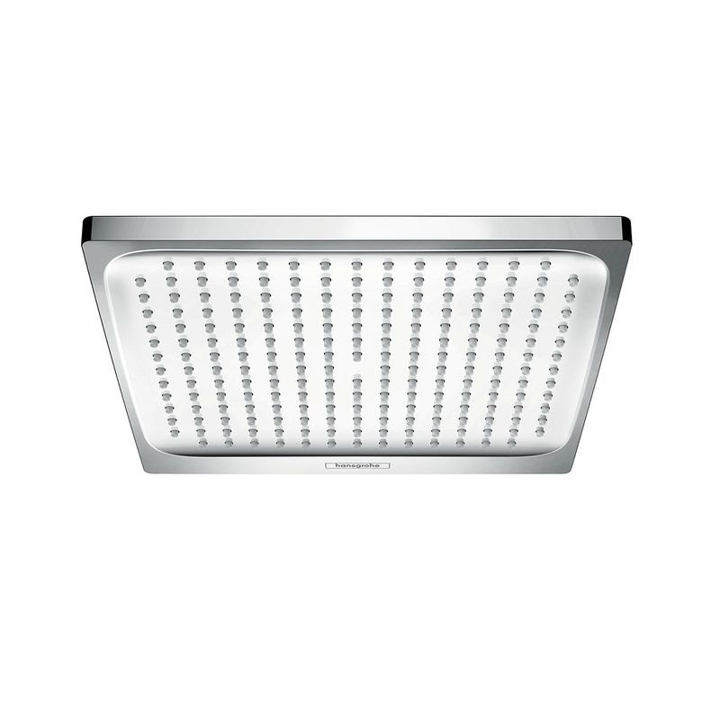 Hansgrohe Crometta E 240 square showerhead close-up