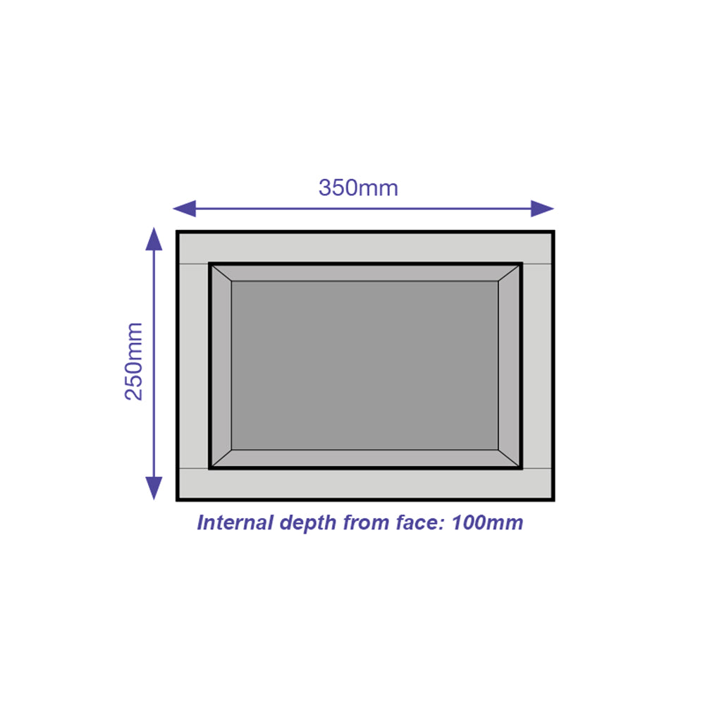 Jackoboard Wall Niche: 350 x 250 x 100mm