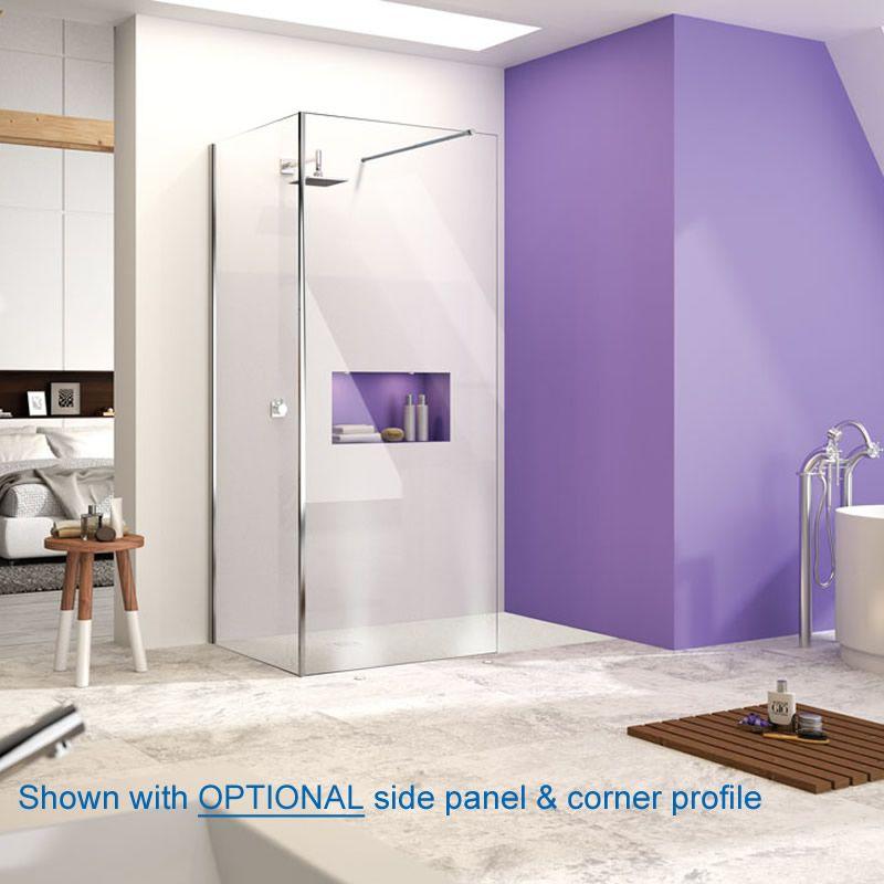 Merlyn Ionic shower screen with optional side panel