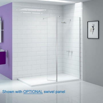 Merlyn 8MM Wetroom Shower Screen Deflector Panel - 300mm