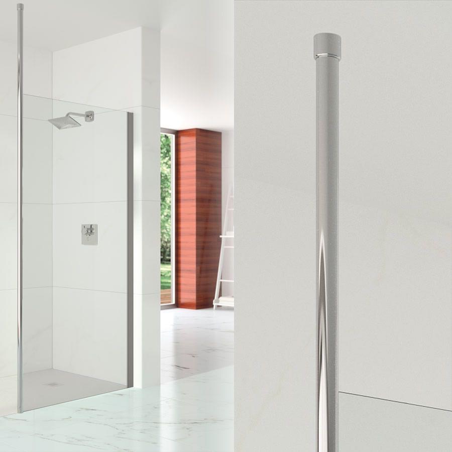 Merlyn Series shower screen floor to ceiling post, 3000mm