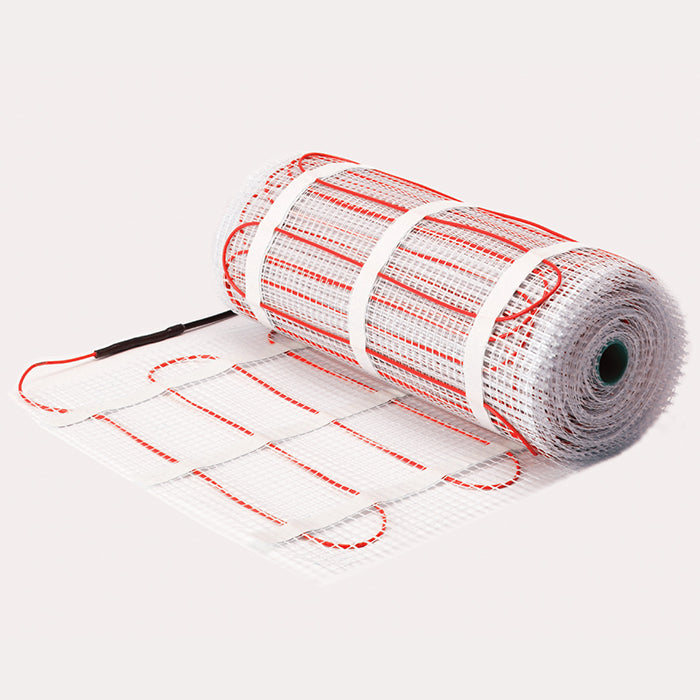 Sunstone Underfloor Heating PVC Heating Mat 5mm 200W, an energy-efficient electric floor heater designed for stone or ceramic tiles. Easy to install with minimal impact on floor height.
