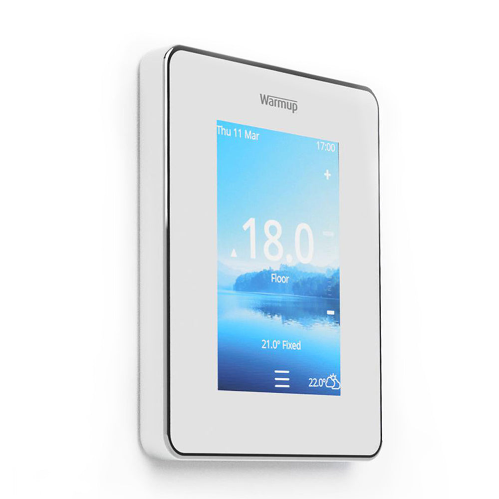 Warmup 6iE Smart Underfloor Heating Thermostat - Porcelain White