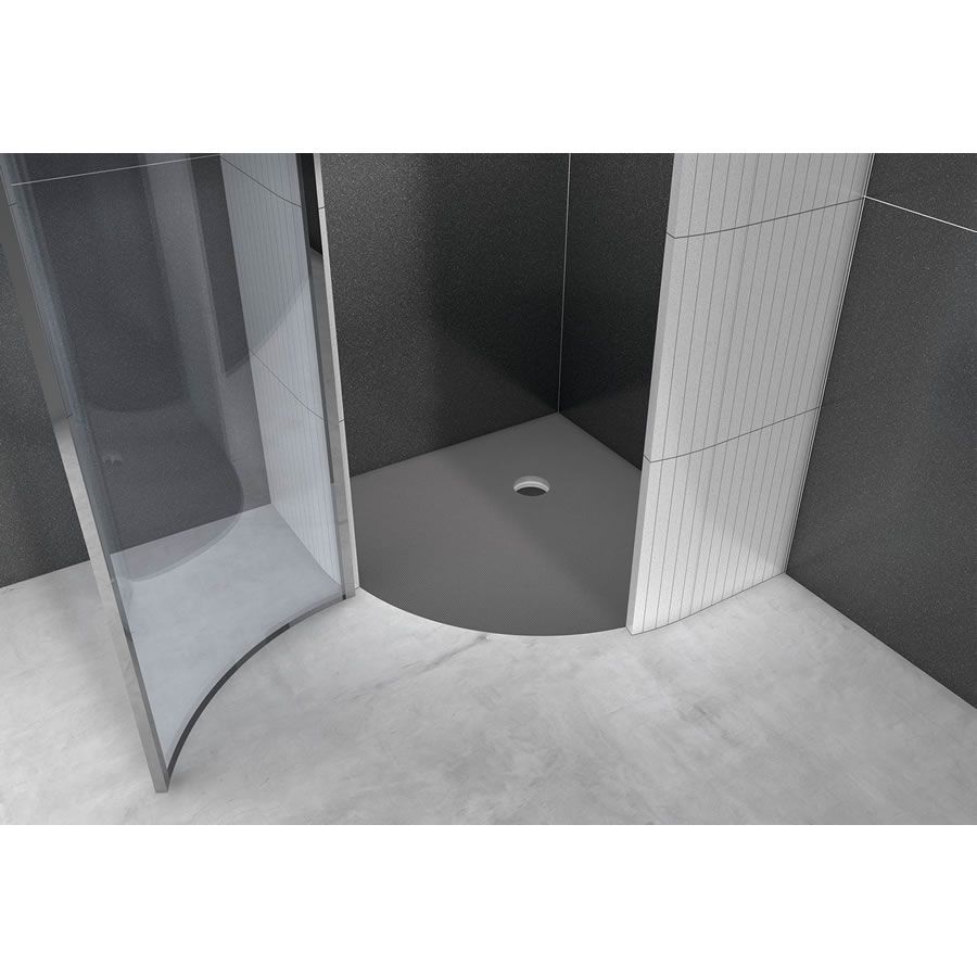 Installed Wedi Fundo Borgo shower tray in modern bathroom