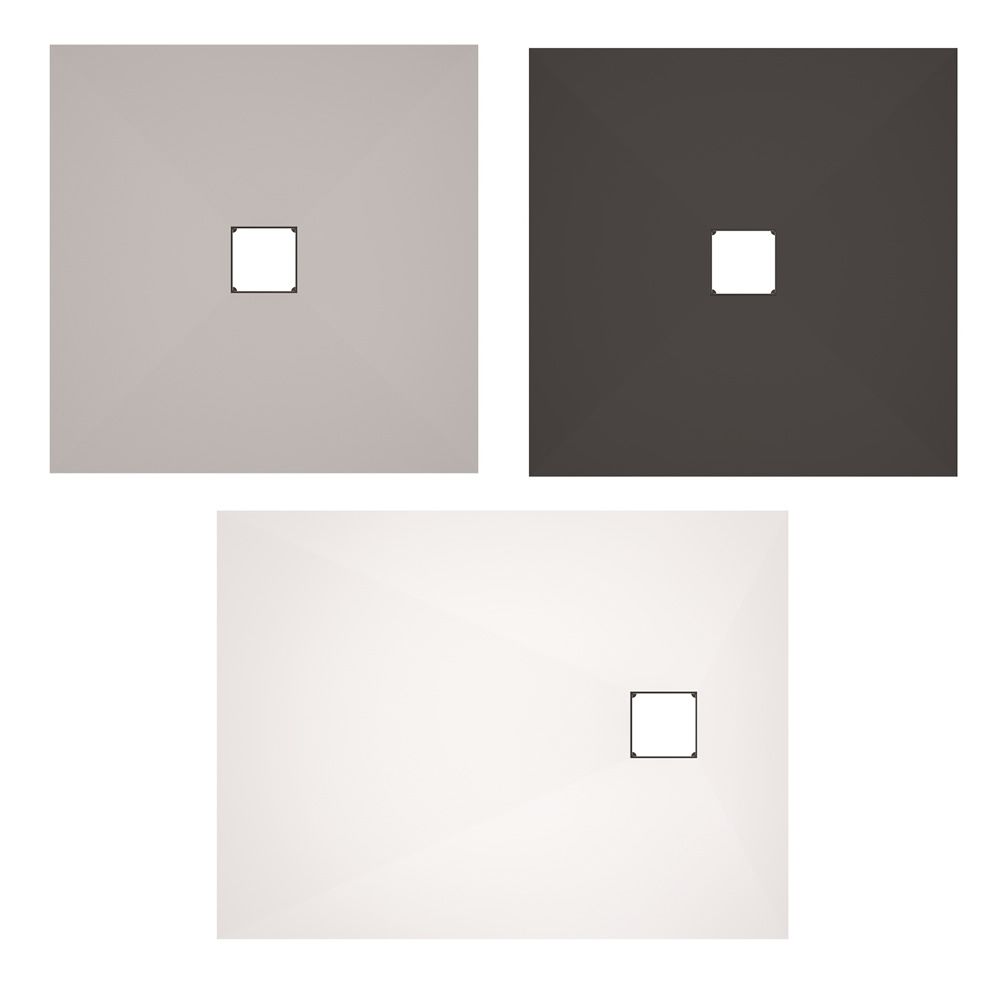Wedi Fundo Top Primo shower bases in three colors