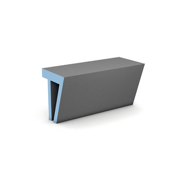 wedi Sanoasa Bench Wet Room Shower Seat - Angled with sloped front edge and tileable surface for accessible bathroom installations.
