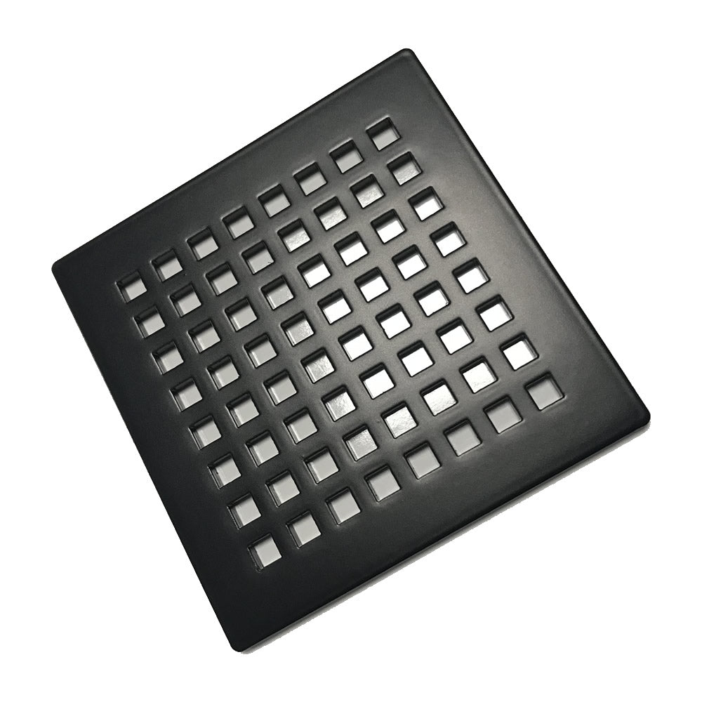 Octad Matte Black Drain Cover