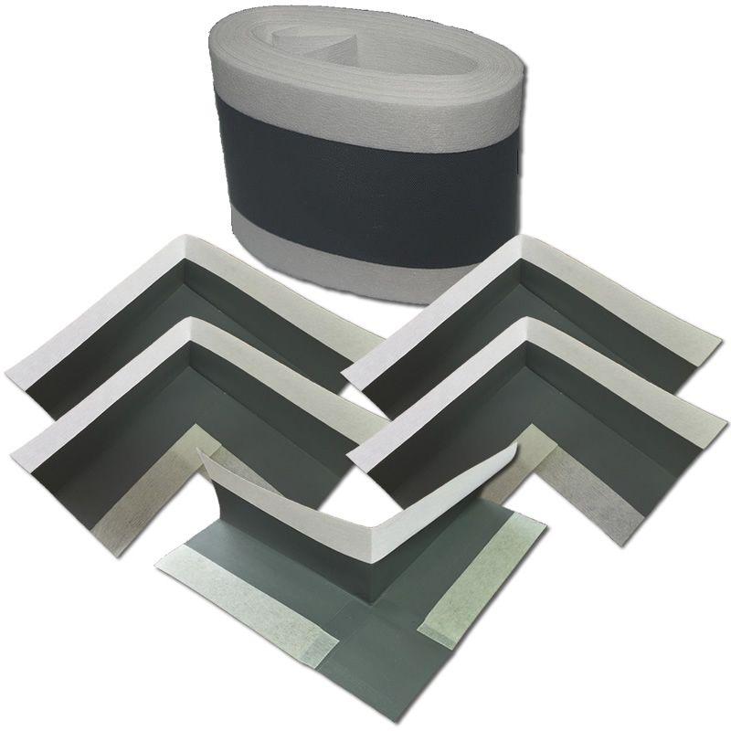 Wet room waterproofing kit with tape and corners
